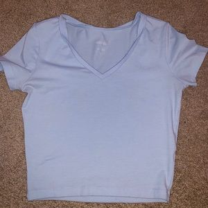 baby blue crop top